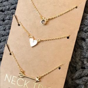 “Gold” Necklace trio NWT